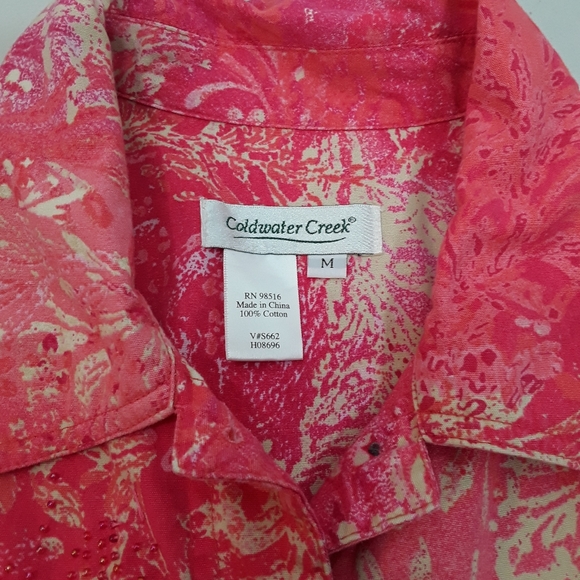 Coldwater Creek Pink medium beaded embroidered jacket - Picture 5 of 6